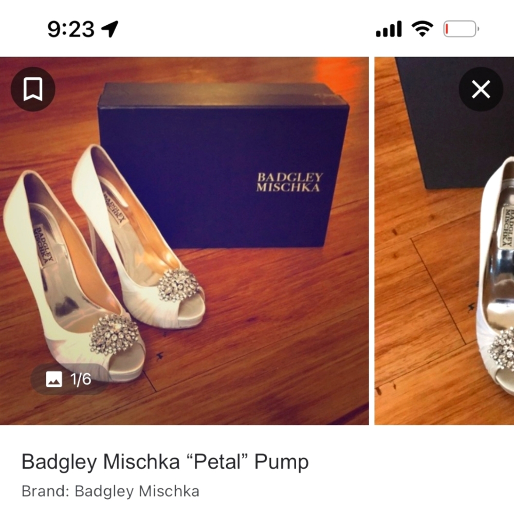 Badgley Mischka pettal size 6.5